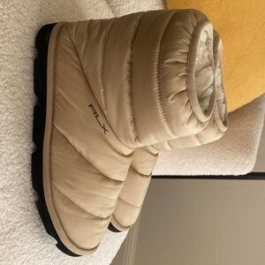 RLX Ralph Lauren Quilted Boots with Black Soles